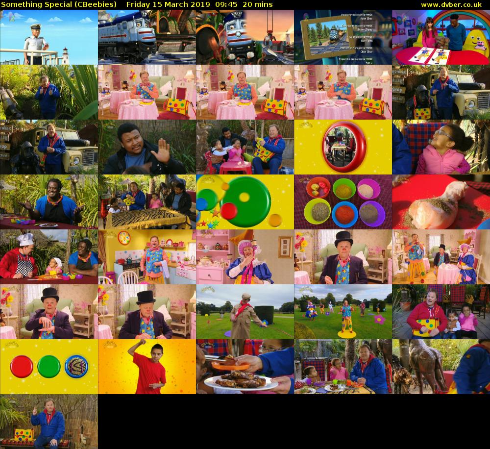 Something Special (CBeebies) Friday 15 March 2019 09:45 - 10:05