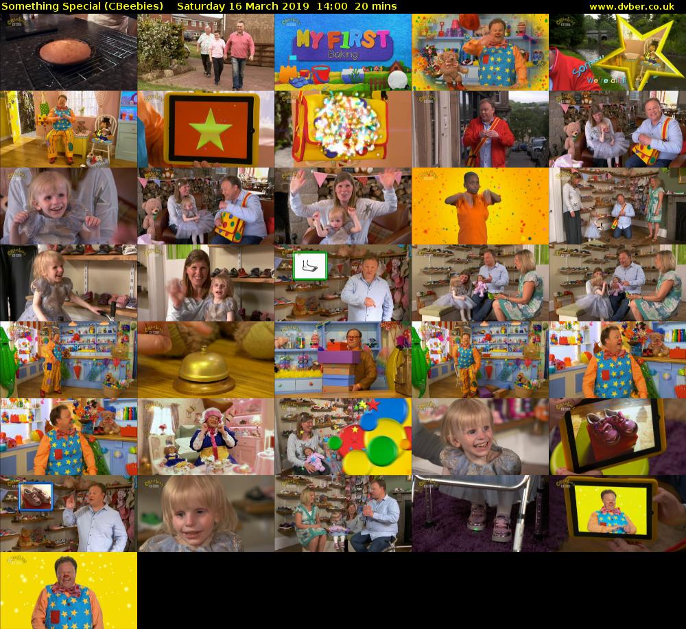 Something Special (CBeebies) Saturday 16 March 2019 14:00 - 14:20
