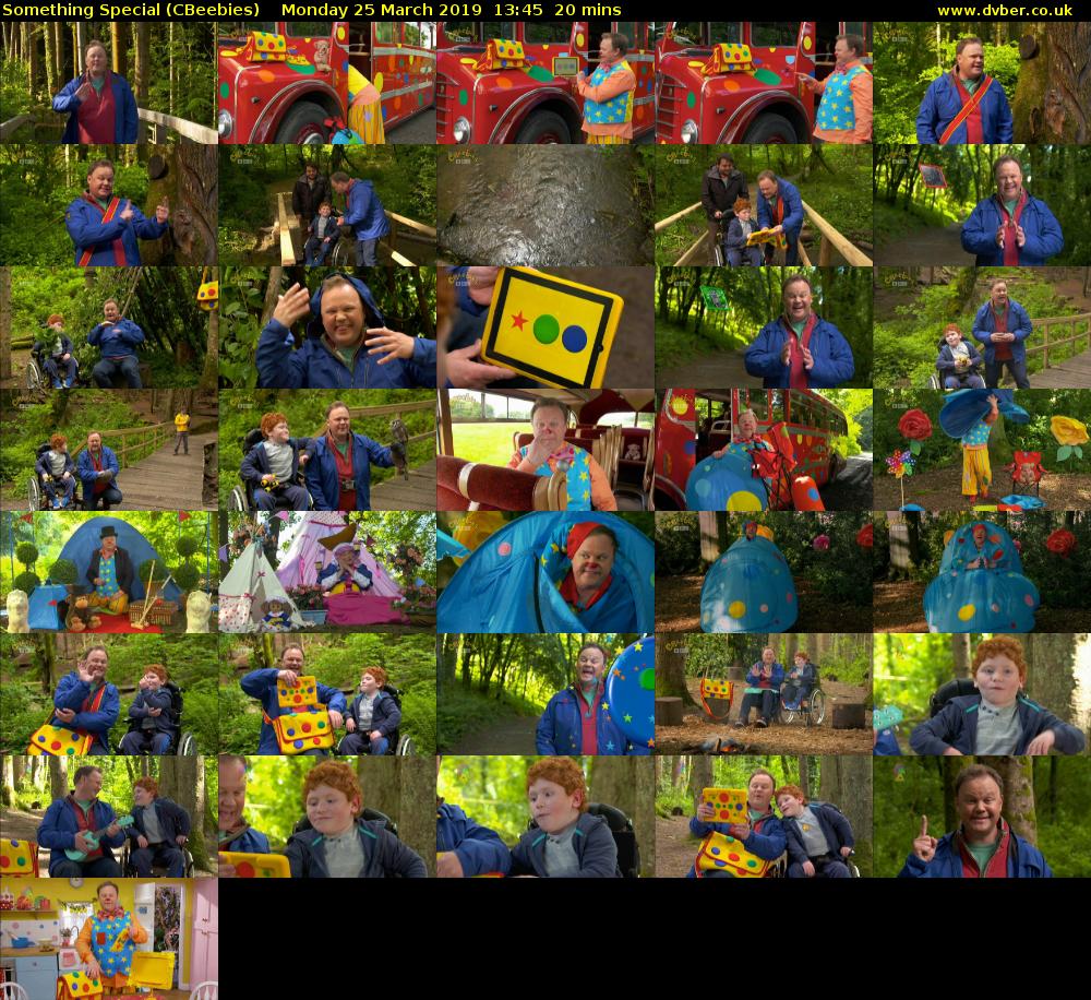 Something Special (CBeebies) Monday 25 March 2019 13:45 - 14:05