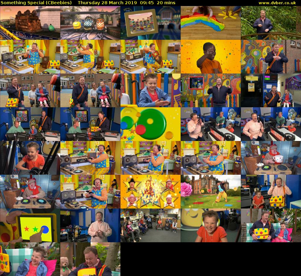 Something Special (CBeebies) Thursday 28 March 2019 09:45 - 10:05