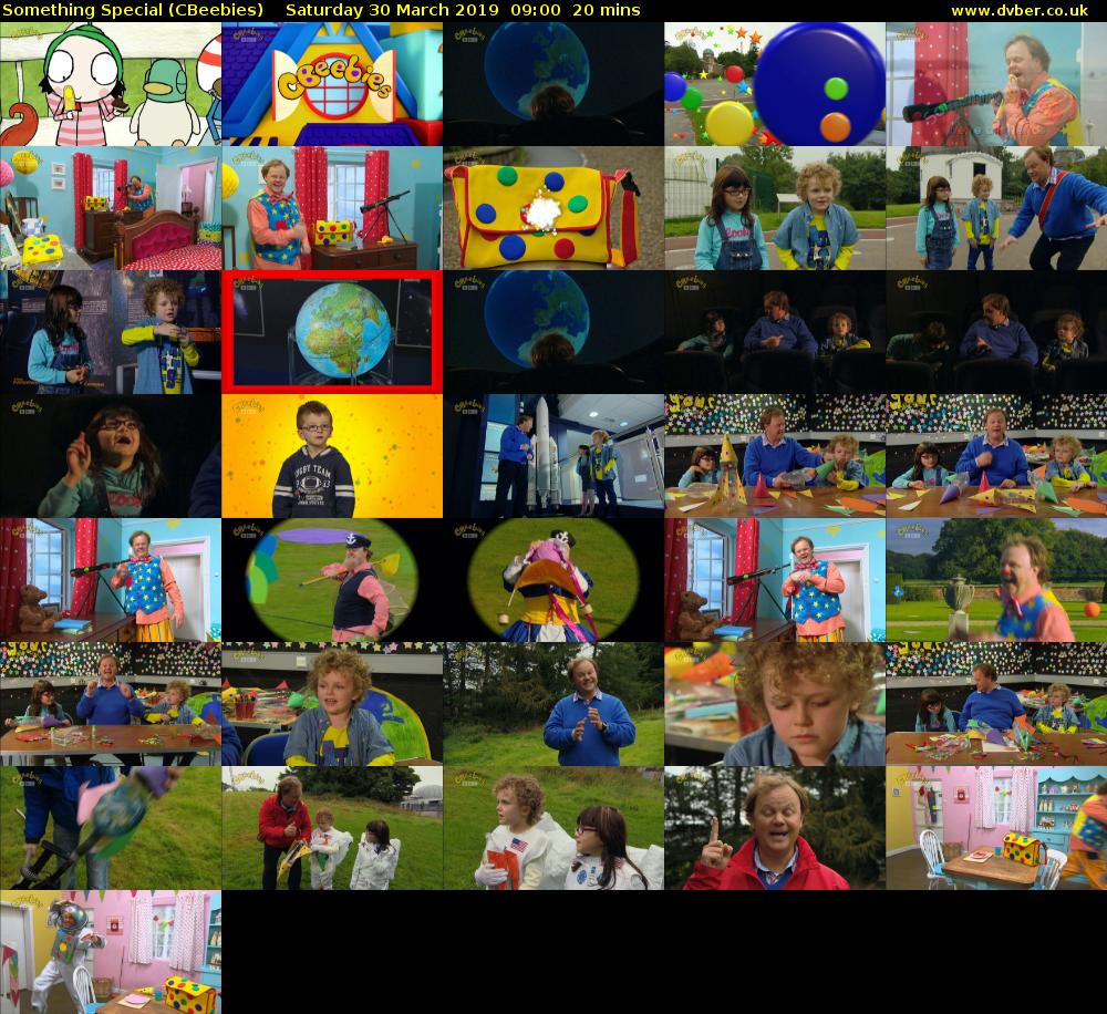 Something Special (CBeebies) Saturday 30 March 2019 09:00 - 09:20