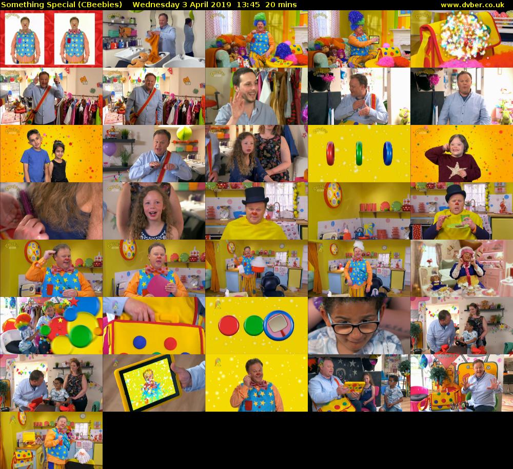 Something Special (CBeebies) Wednesday 3 April 2019 13:45 - 14:05