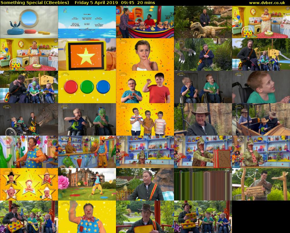 Something Special (CBeebies) Friday 5 April 2019 09:45 - 10:05