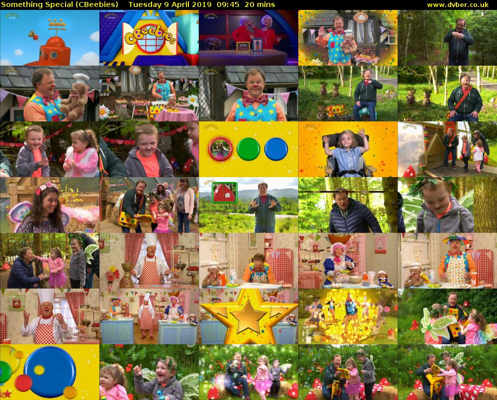 Something Special (CBeebies) Tuesday 9 April 2019 09:45 - 10:05