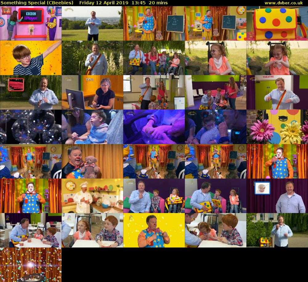 Something Special (CBeebies) Friday 12 April 2019 13:45 - 14:05