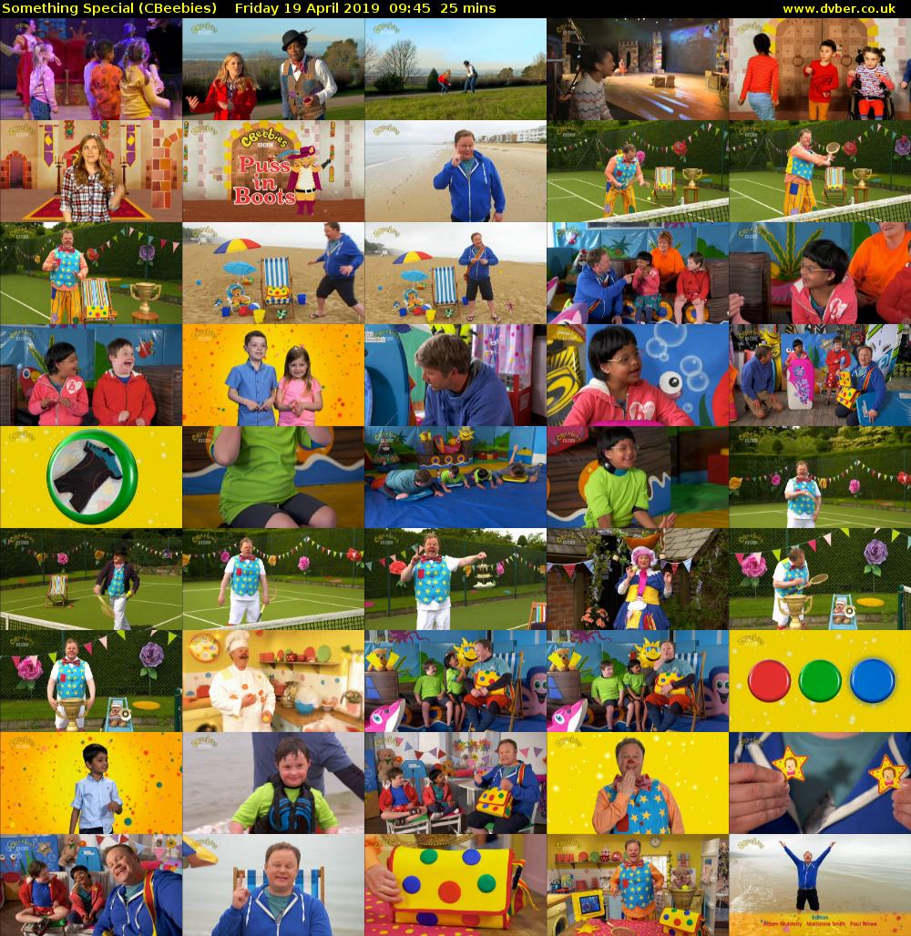 Something Special (CBeebies) Friday 19 April 2019 09:45 - 10:10