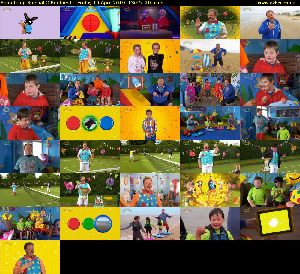 Something Special (CBeebies) Friday 19 April 2019 13:45 - 14:05