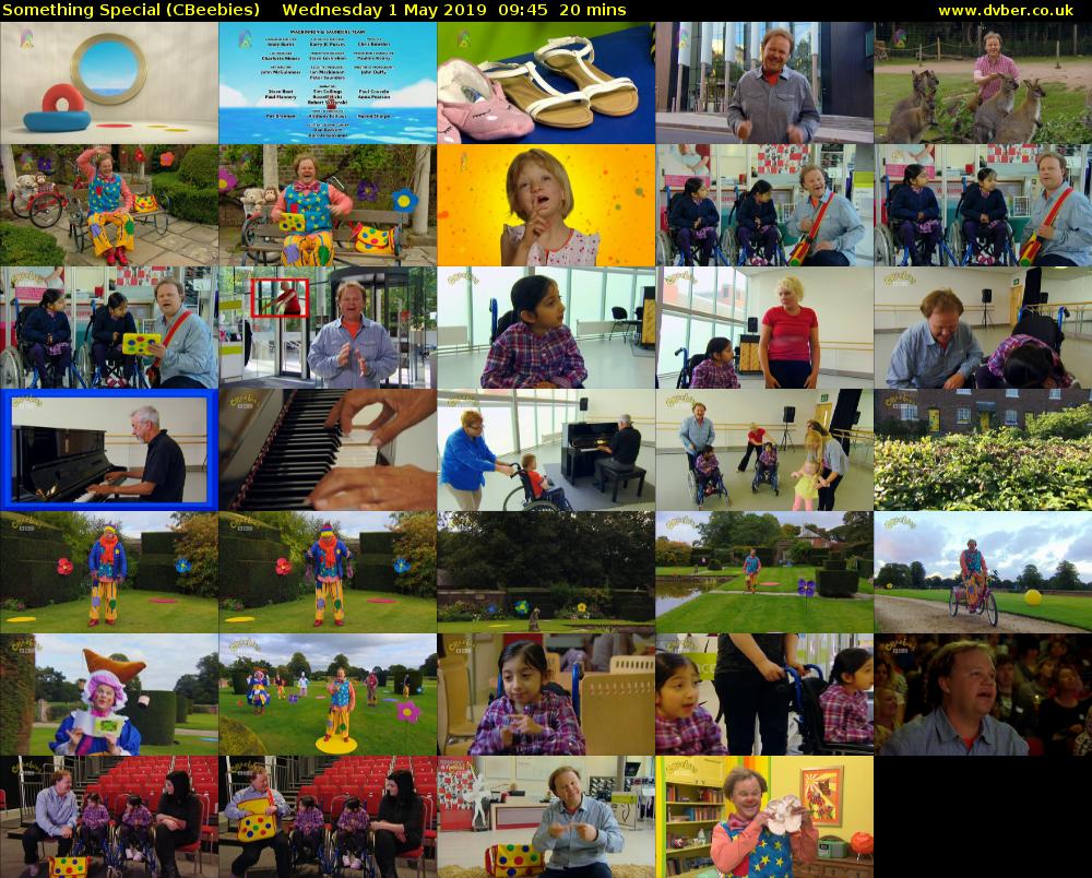 Something Special (CBeebies) Wednesday 1 May 2019 09:45 - 10:05