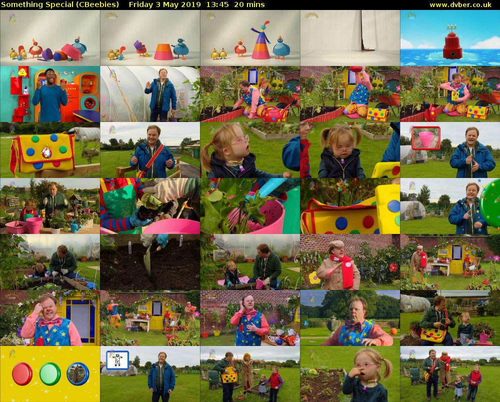 Something Special (CBeebies) Friday 3 May 2019 13:45 - 14:05