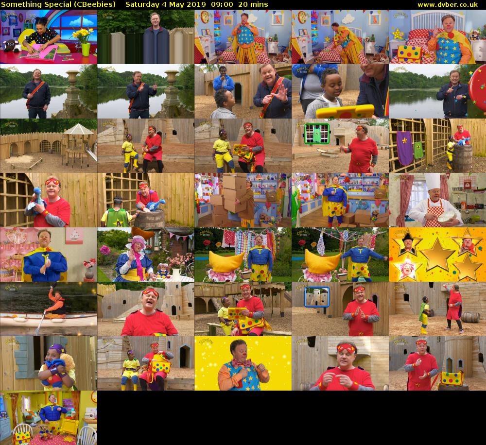 Something Special (CBeebies) Saturday 4 May 2019 09:00 - 09:20