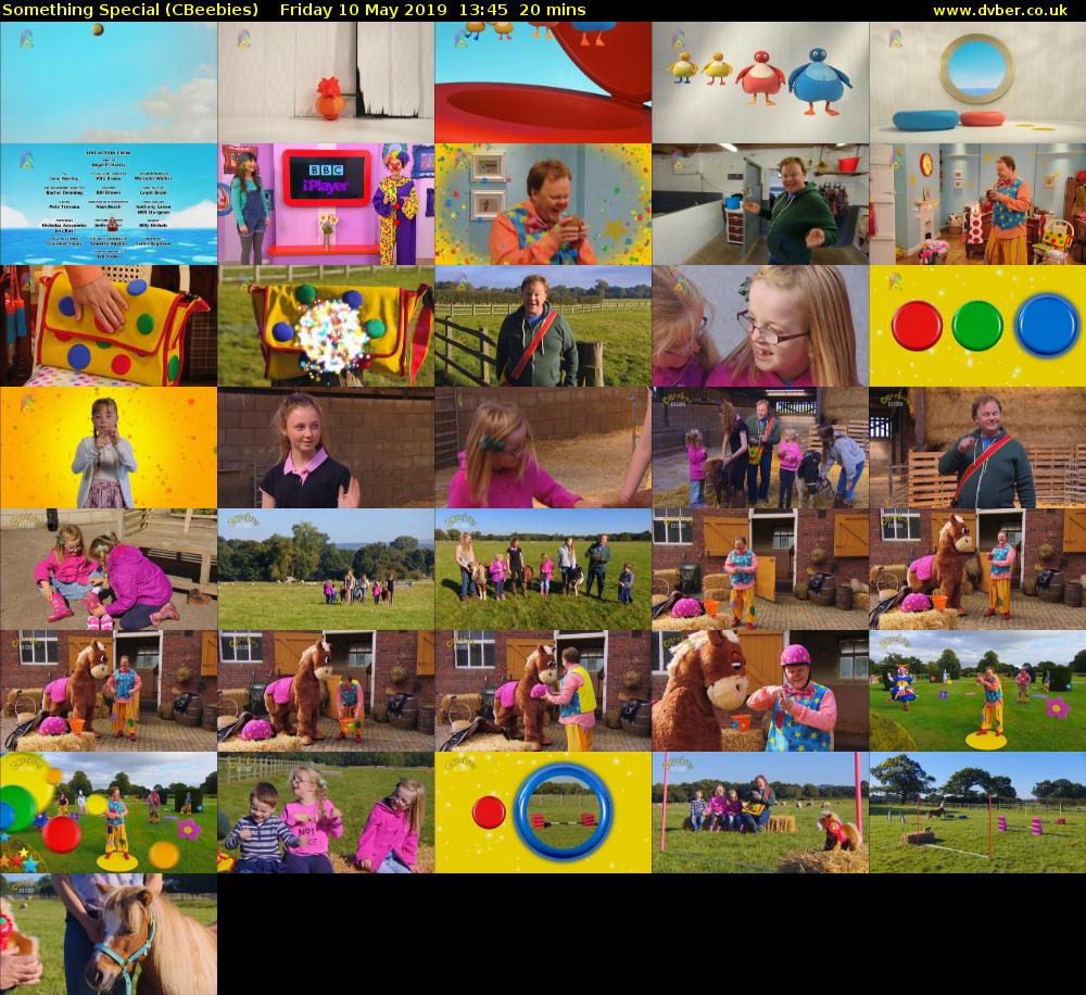 Something Special (CBeebies) Friday 10 May 2019 13:45 - 14:05