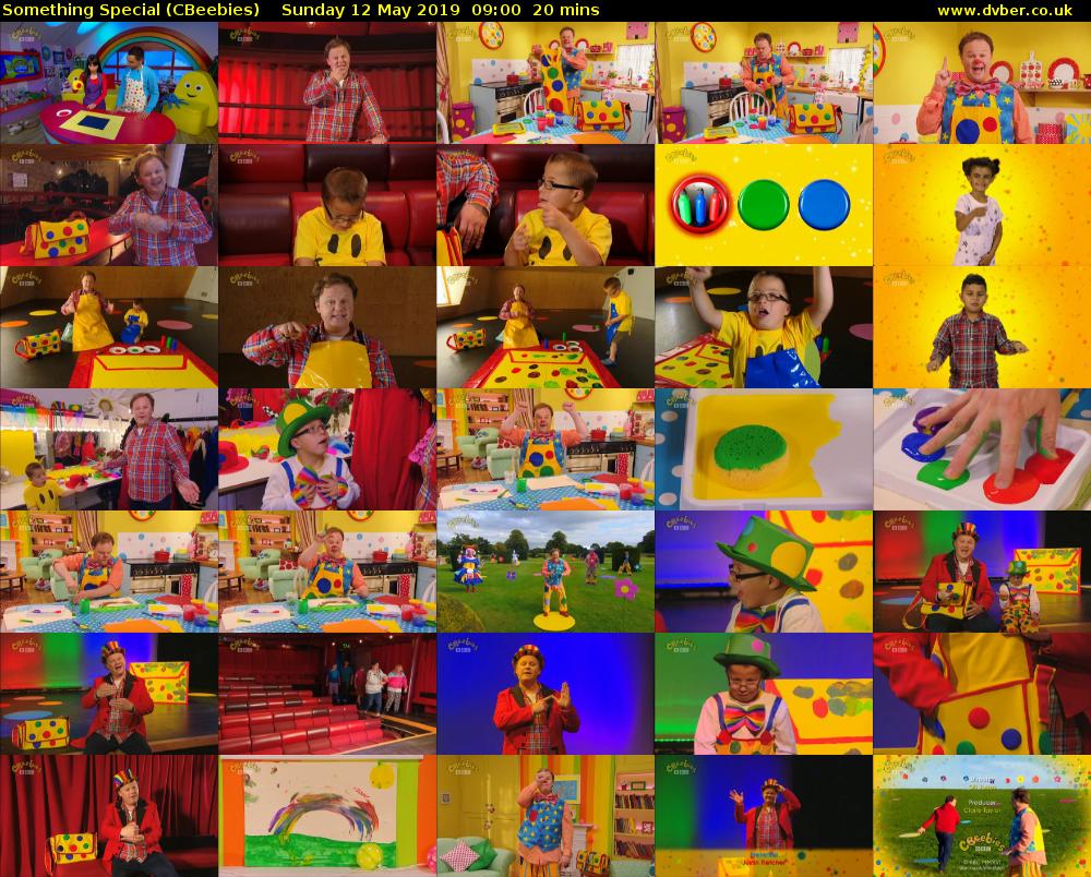 Something Special (CBeebies) Sunday 12 May 2019 09:00 - 09:20