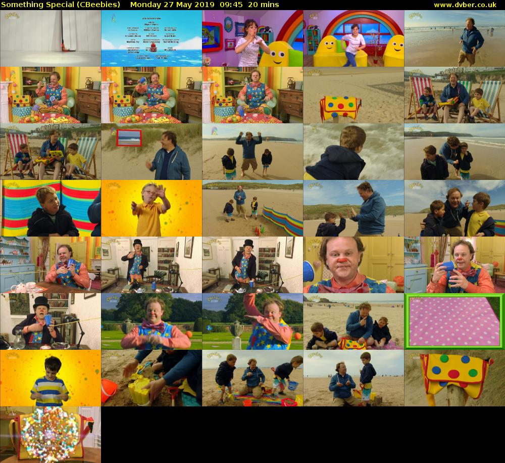 Something Special (CBeebies) Monday 27 May 2019 09:45 - 10:05