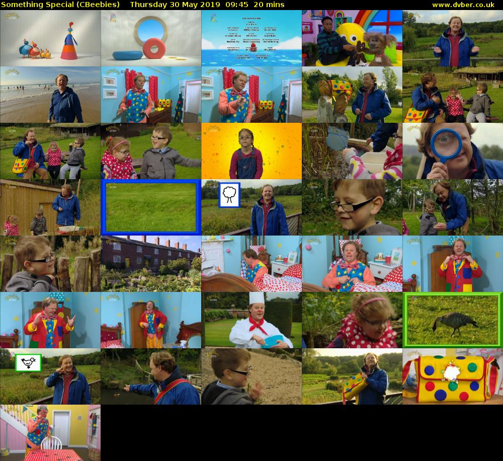 Something Special (CBeebies) Thursday 30 May 2019 09:45 - 10:05