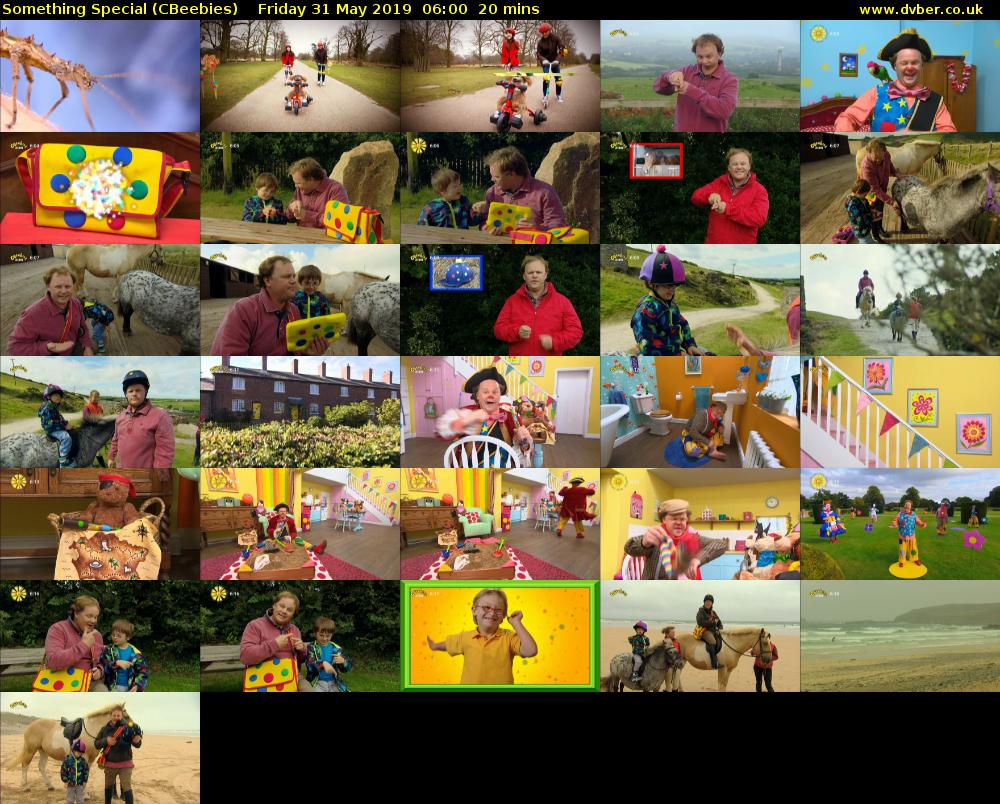 Something Special (CBeebies) Friday 31 May 2019 06:00 - 06:20