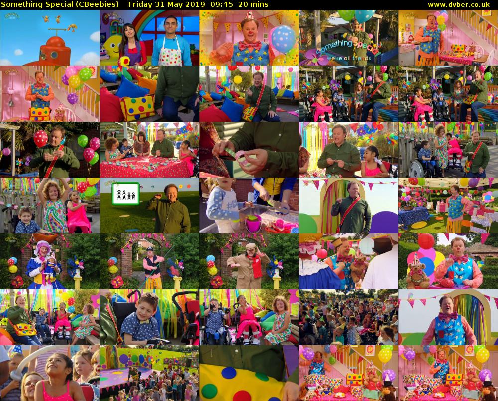 Something Special (CBeebies) Friday 31 May 2019 09:45 - 10:05