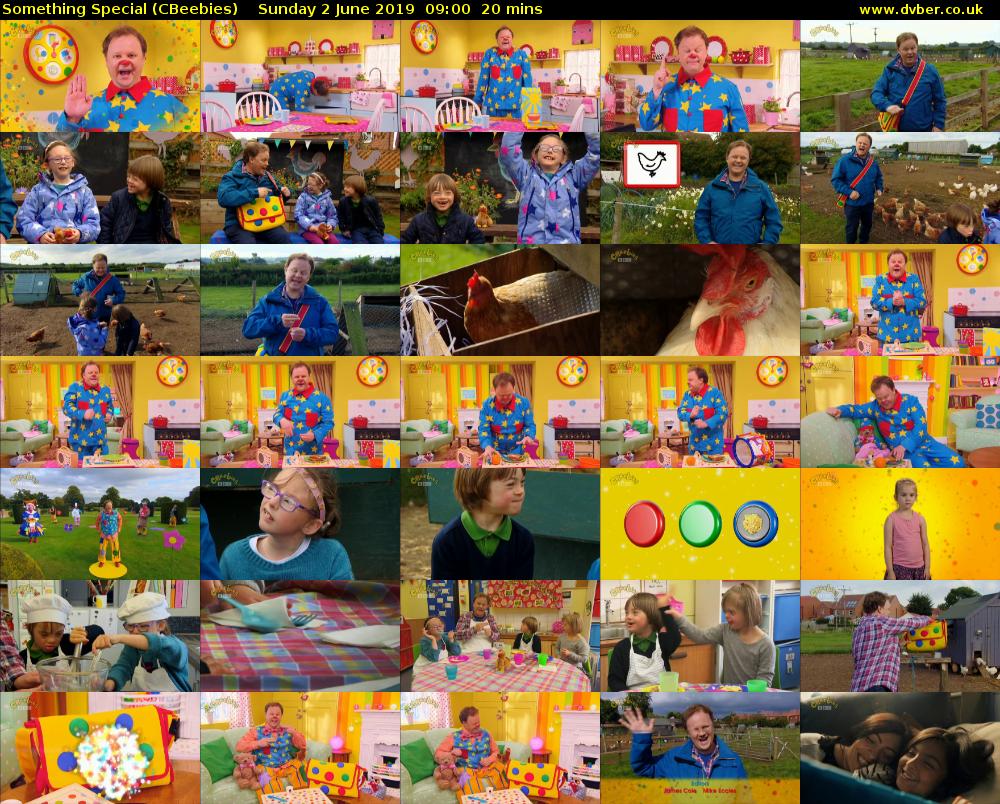 Something Special (CBeebies) Sunday 2 June 2019 09:00 - 09:20