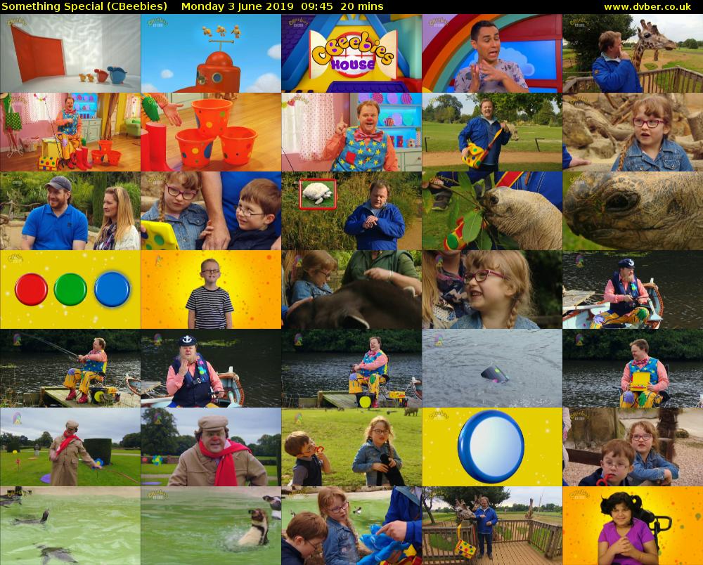 Something Special (CBeebies) Monday 3 June 2019 09:45 - 10:05