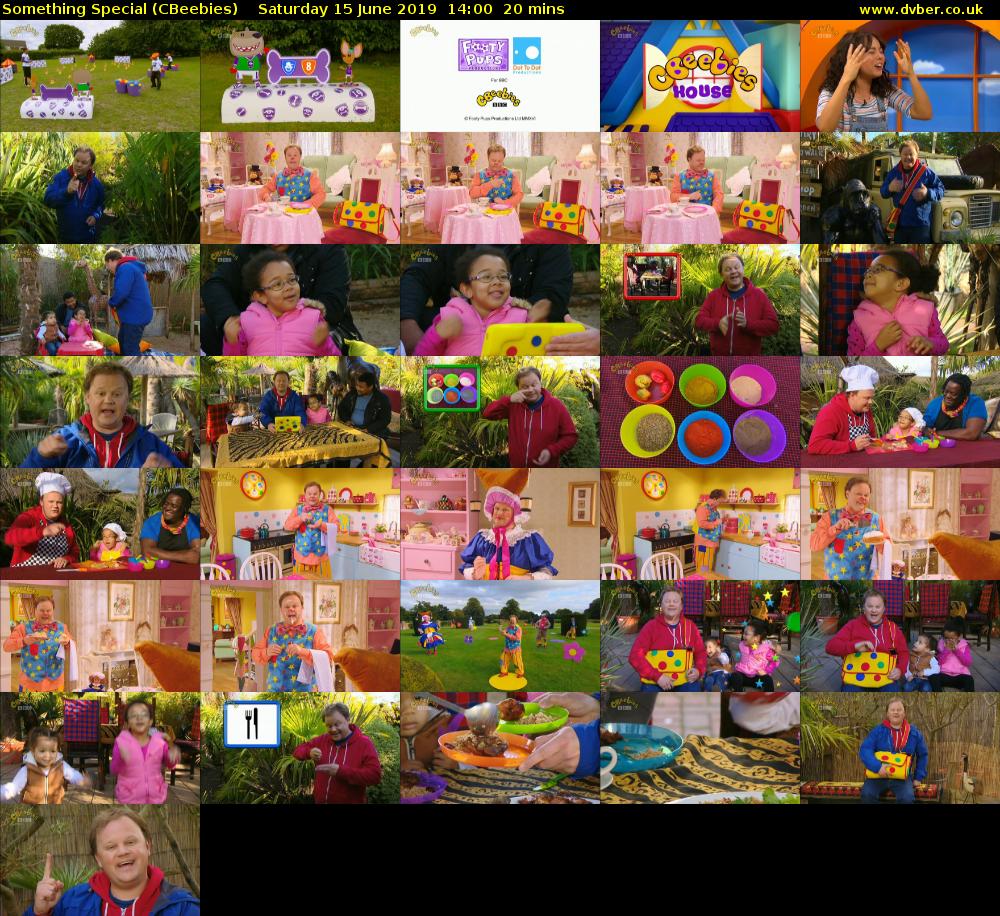 Something Special (CBeebies) Saturday 15 June 2019 14:00 - 14:20