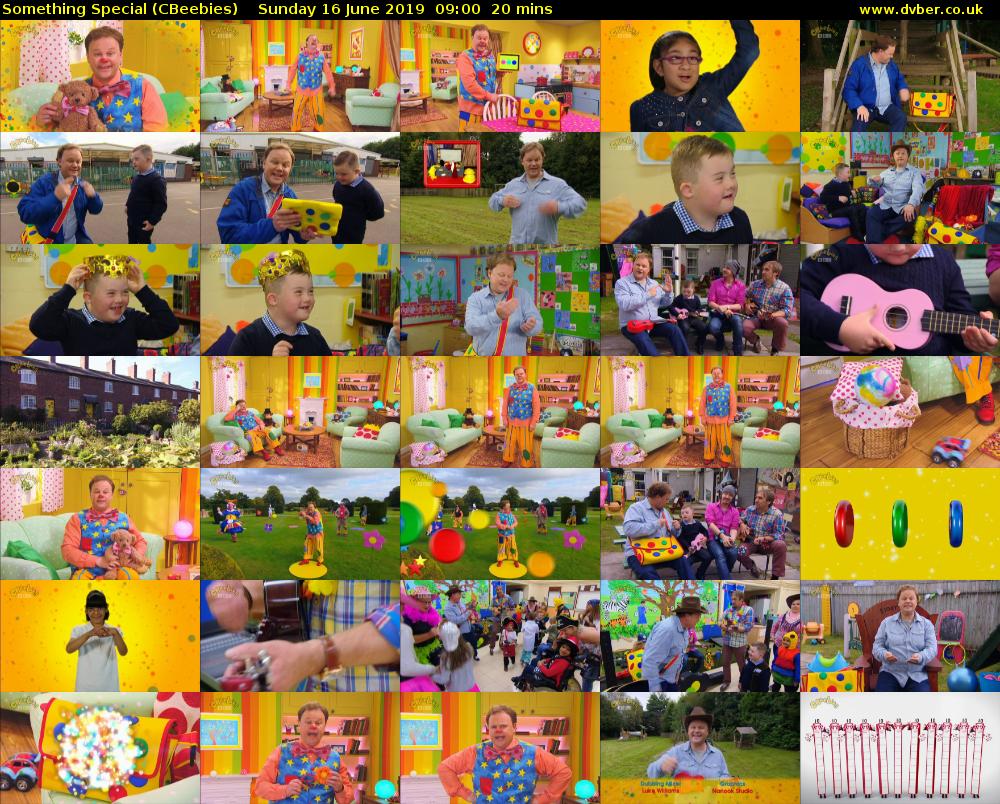 Something Special (CBeebies) Sunday 16 June 2019 09:00 - 09:20