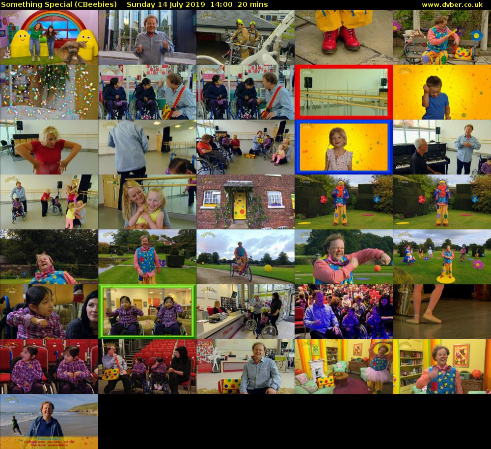 Something Special (CBeebies) Sunday 14 July 2019 14:00 - 14:20