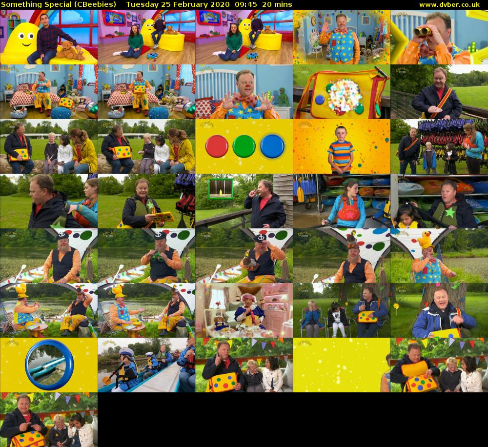 Something Special (CBeebies) Tuesday 25 February 2020 09:45 - 10:05