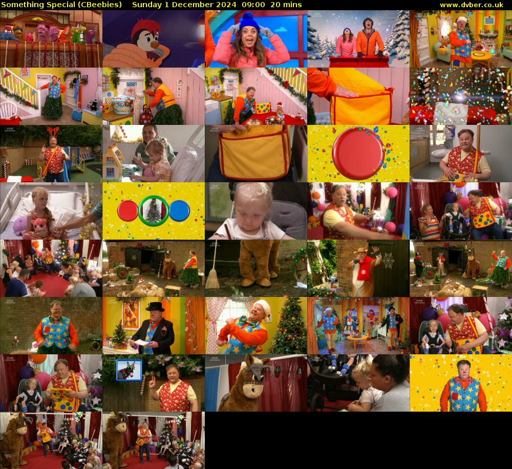 Something Special (CBeebies) Sunday 1 December 2024 09:00 - 09:20