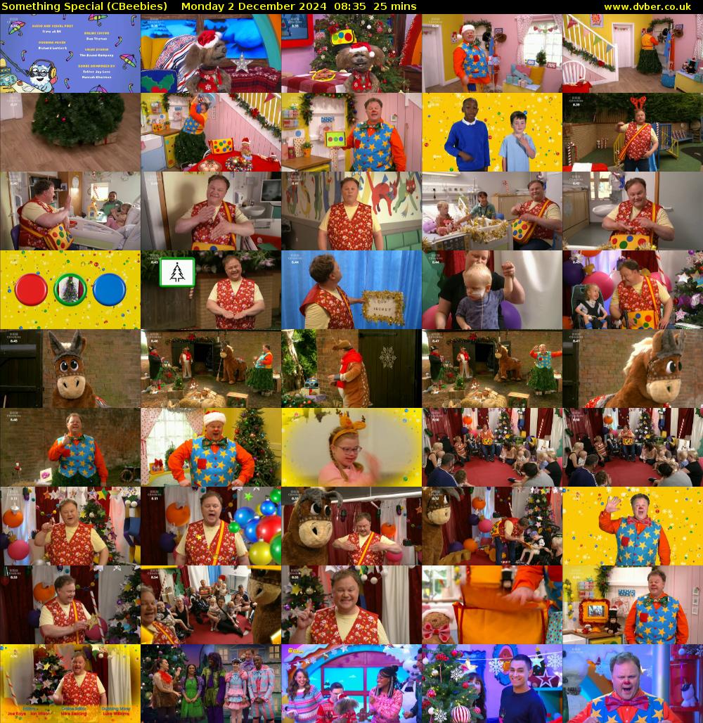 Something Special (CBeebies) Monday 2 December 2024 08:35 - 09:00