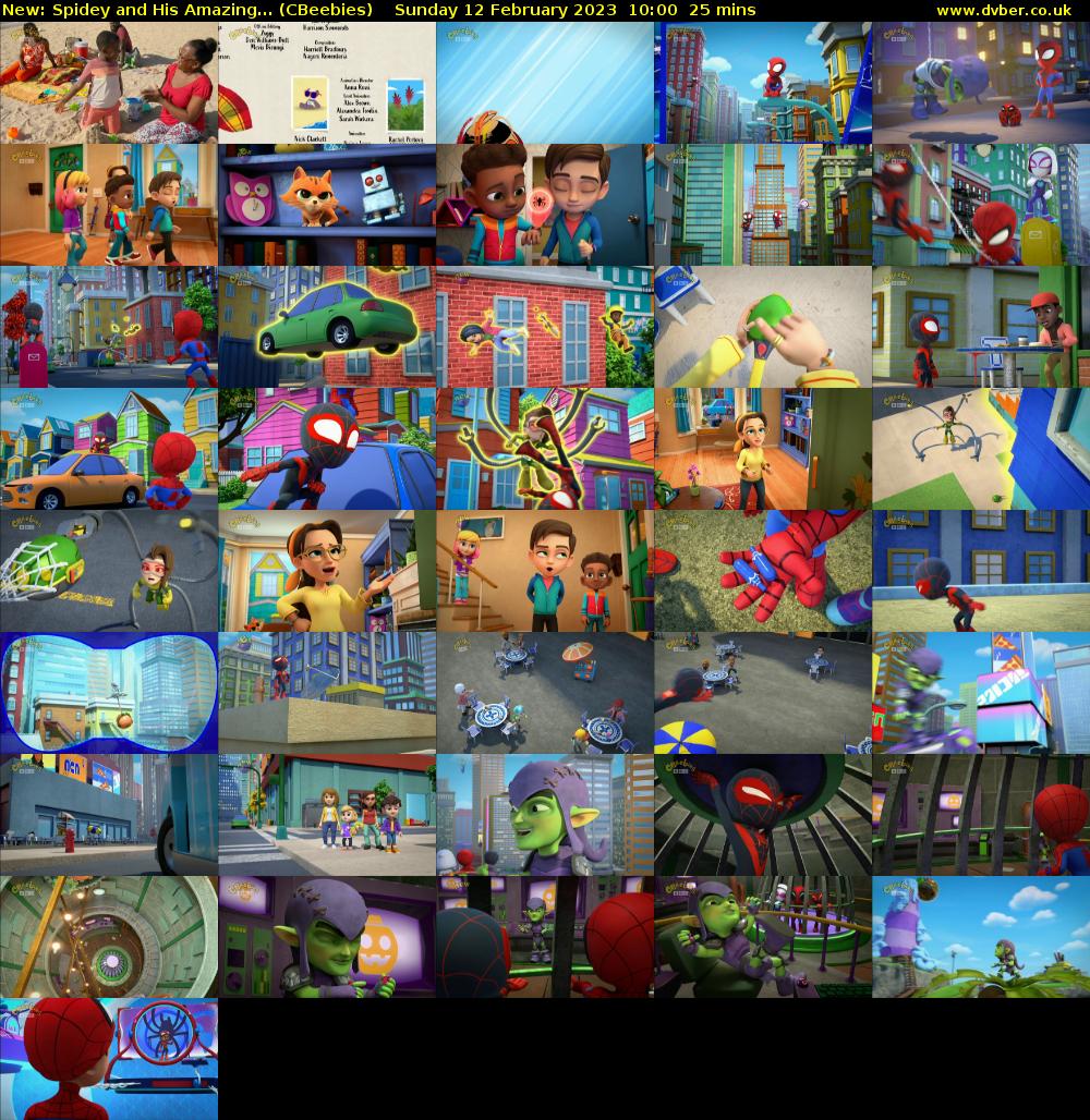 Spidey and His Amazing... (CBeebies) Sunday 12 February 2023 10:00 - 10:25