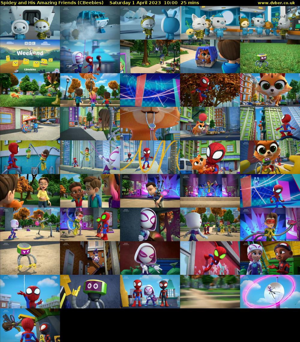 Spidey and His Amazing Friends (CBeebies) Saturday 1 April 2023 10:00 - 10:25