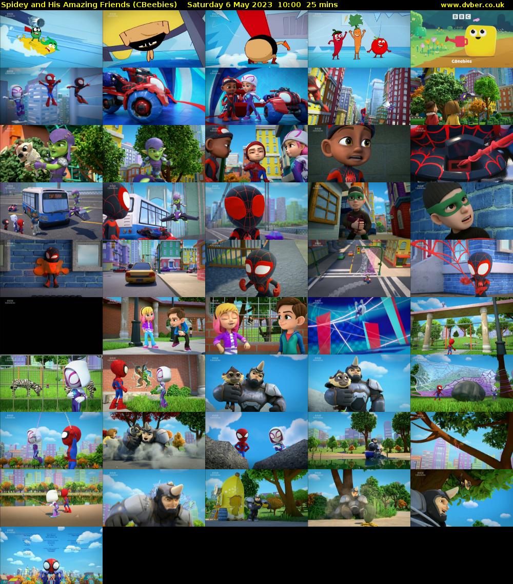 Spidey and His Amazing Friends (CBeebies) Saturday 6 May 2023 10:00 - 10:25