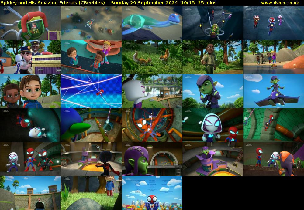 Spidey and His Amazing Friends (CBeebies) Sunday 29 September 2024 10:15 - 10:40