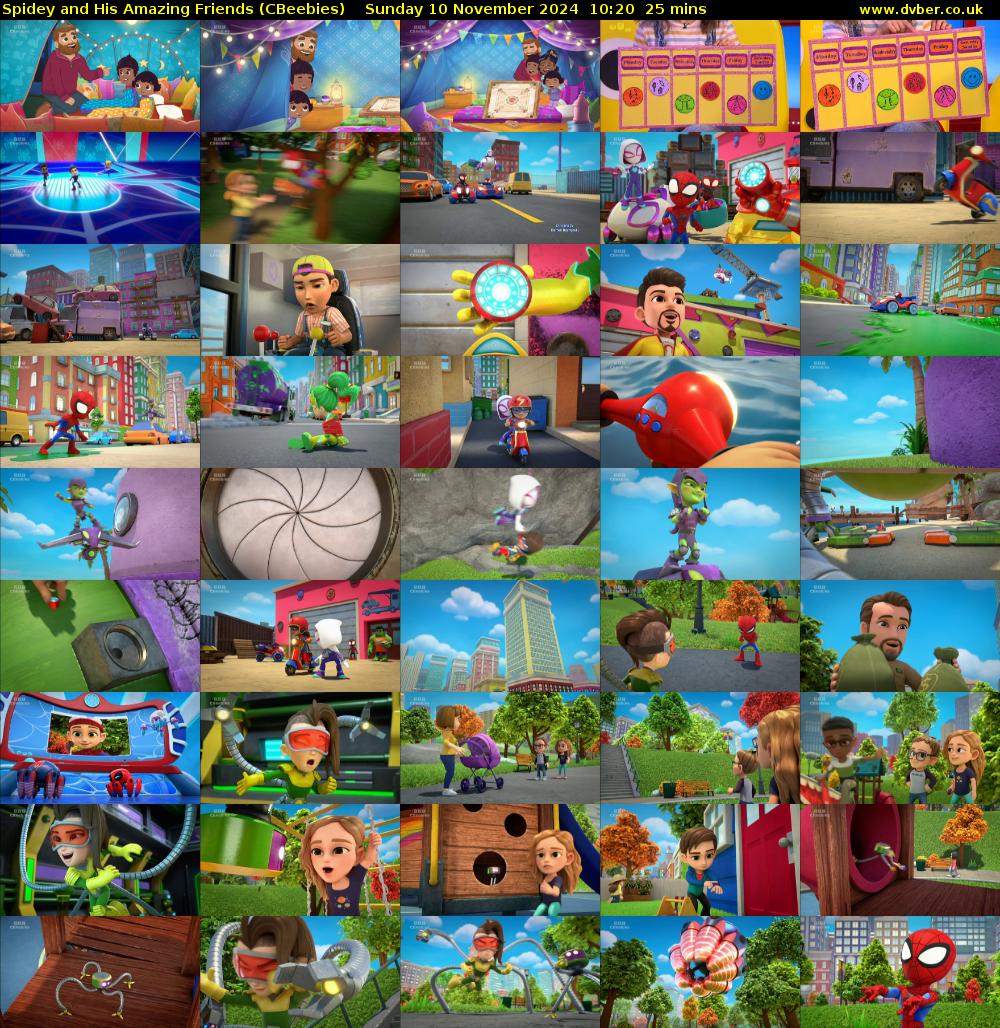 Spidey and His Amazing Friends (CBeebies) Sunday 10 November 2024 10:20 - 10:45