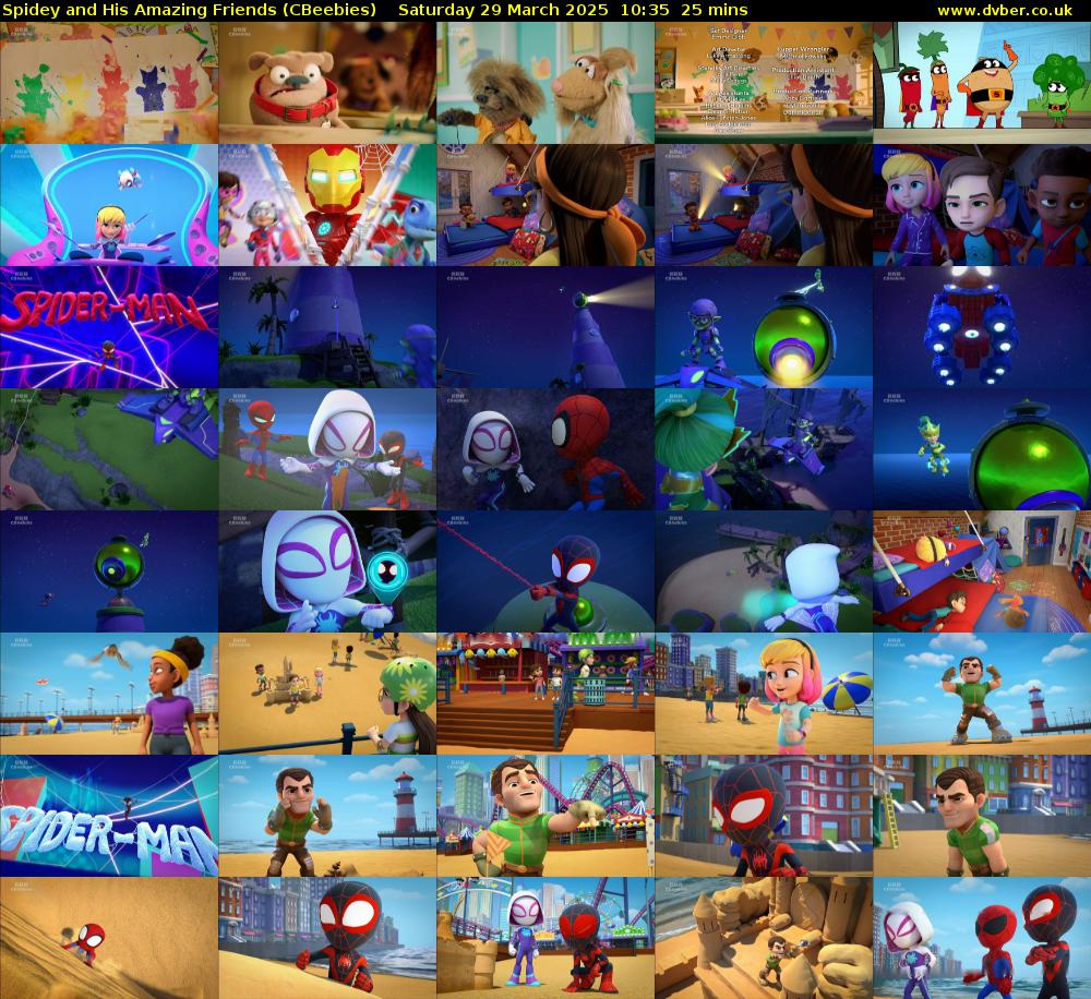Spidey and His Amazing Friends (CBeebies) Saturday 29 March 2025 10:35 - 11:00