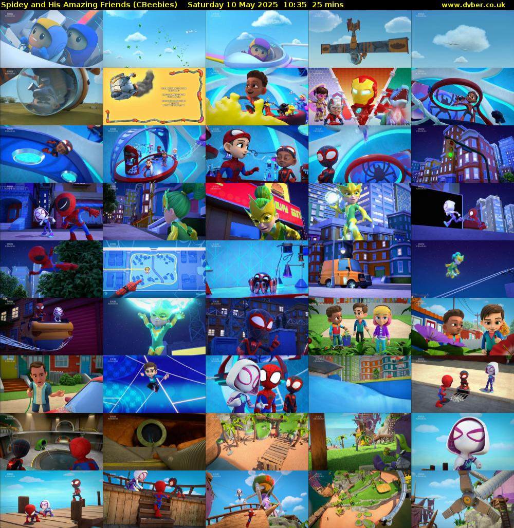 Spidey and His Amazing Friends (CBeebies) Saturday 10 May 2025 10:35 - 11:00