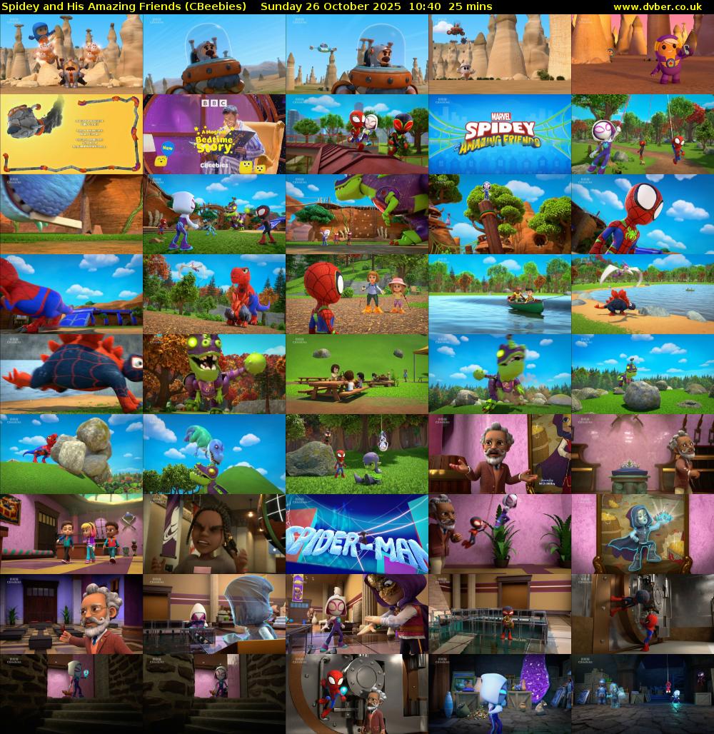 Spidey and His Amazing Friends (CBeebies) Sunday 26 October 2025 10:40 - 11:05