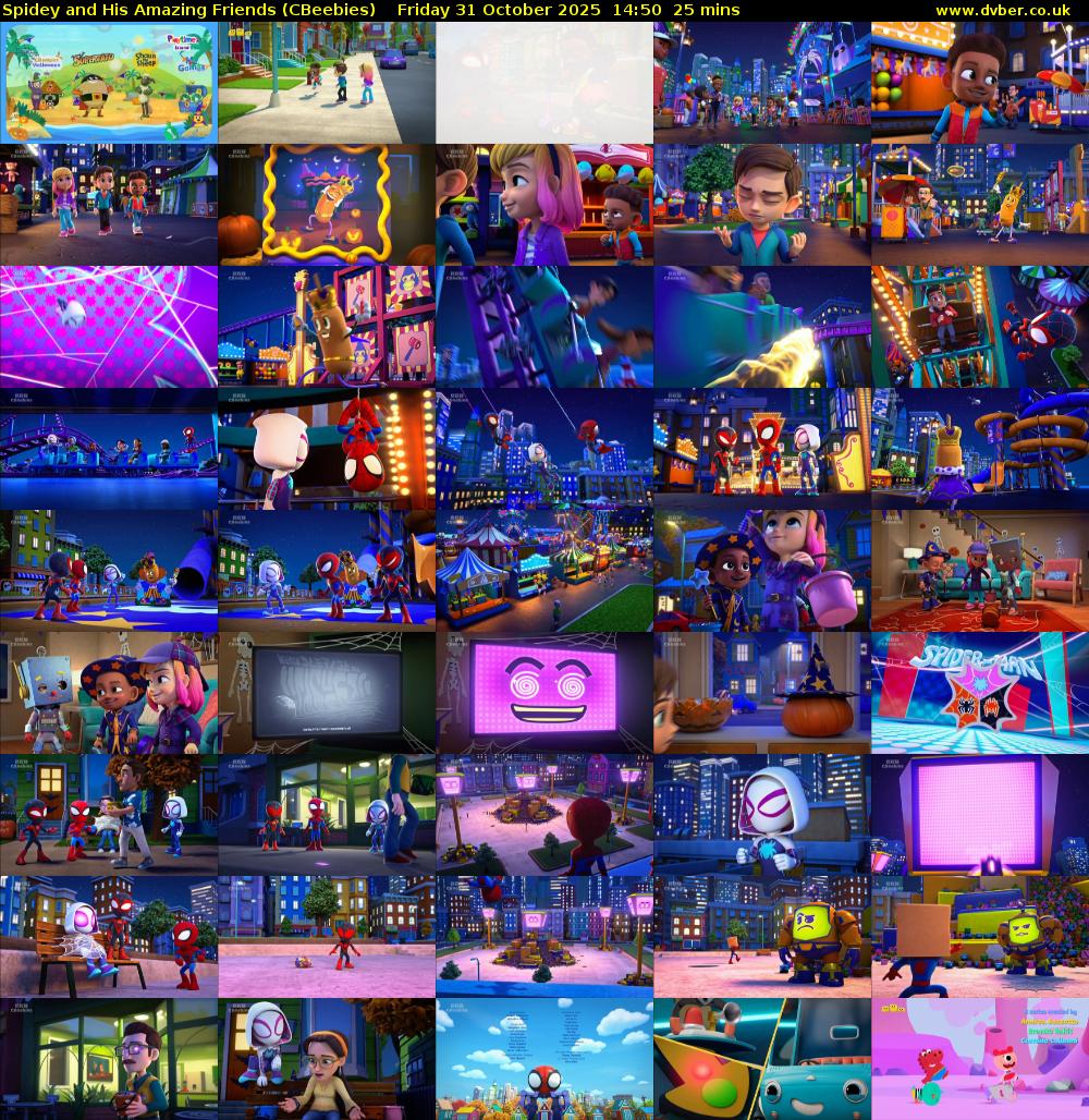 Spidey and His Amazing Friends (CBeebies) Friday 31 October 2025 14:50 - 15:15