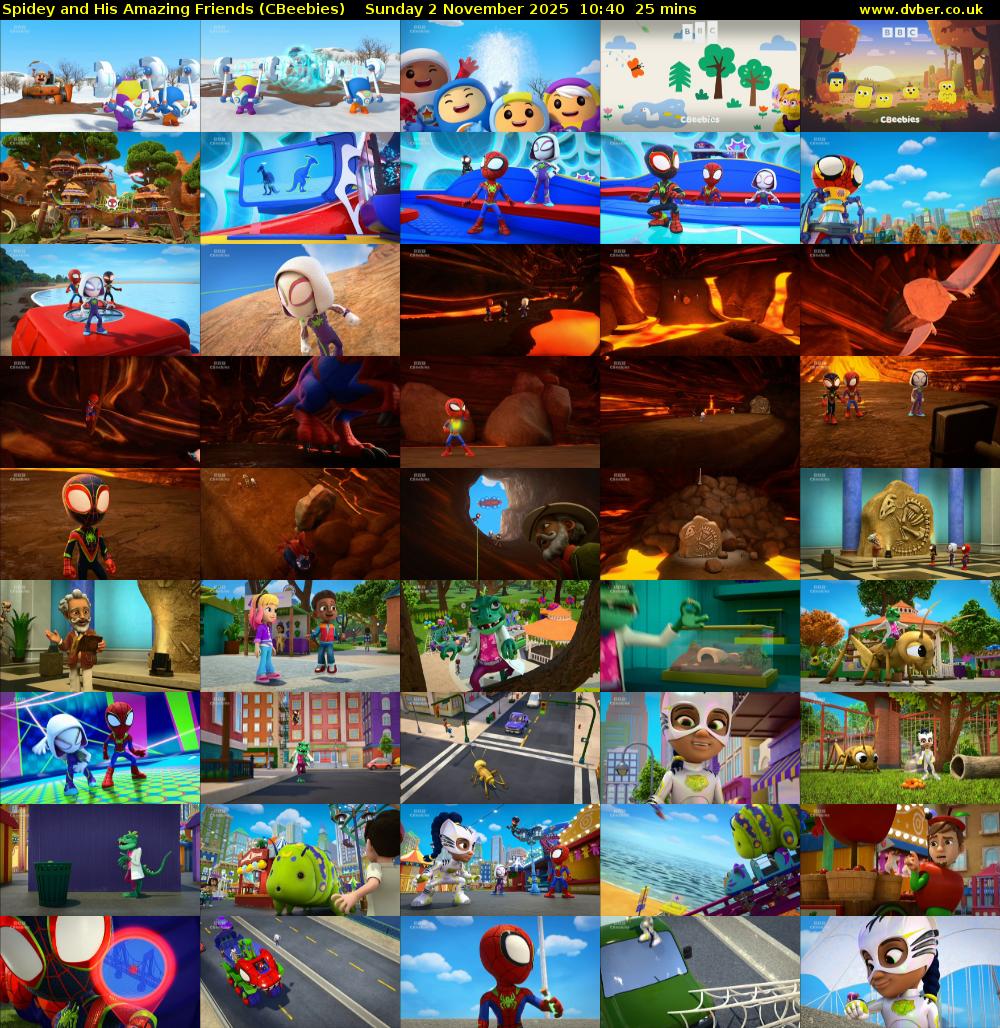 Spidey and His Amazing Friends (CBeebies) Sunday 2 November 2025 10:40 - 11:05