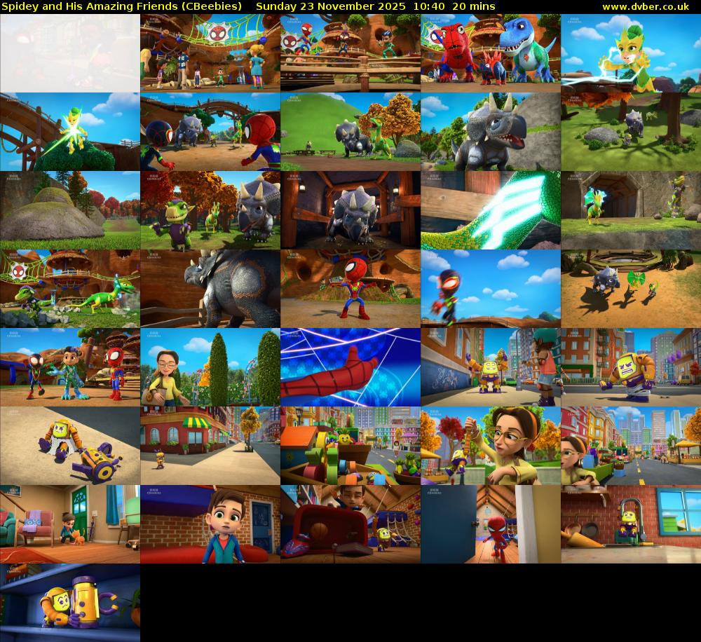 Spidey and His Amazing Friends (CBeebies) Sunday 23 November 2025 10:40 - 11:00