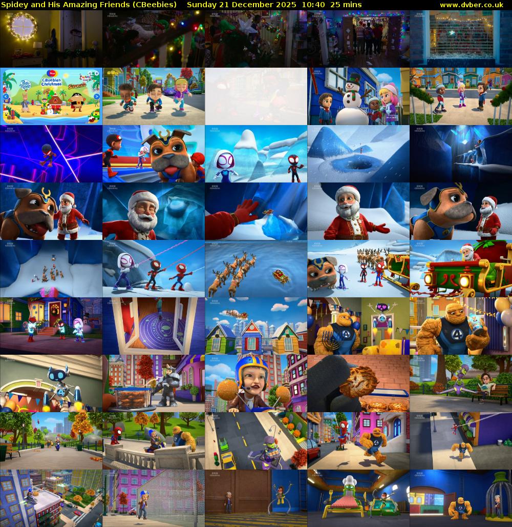 Spidey and His Amazing Friends (CBeebies) Sunday 21 December 2025 10:40 - 11:05