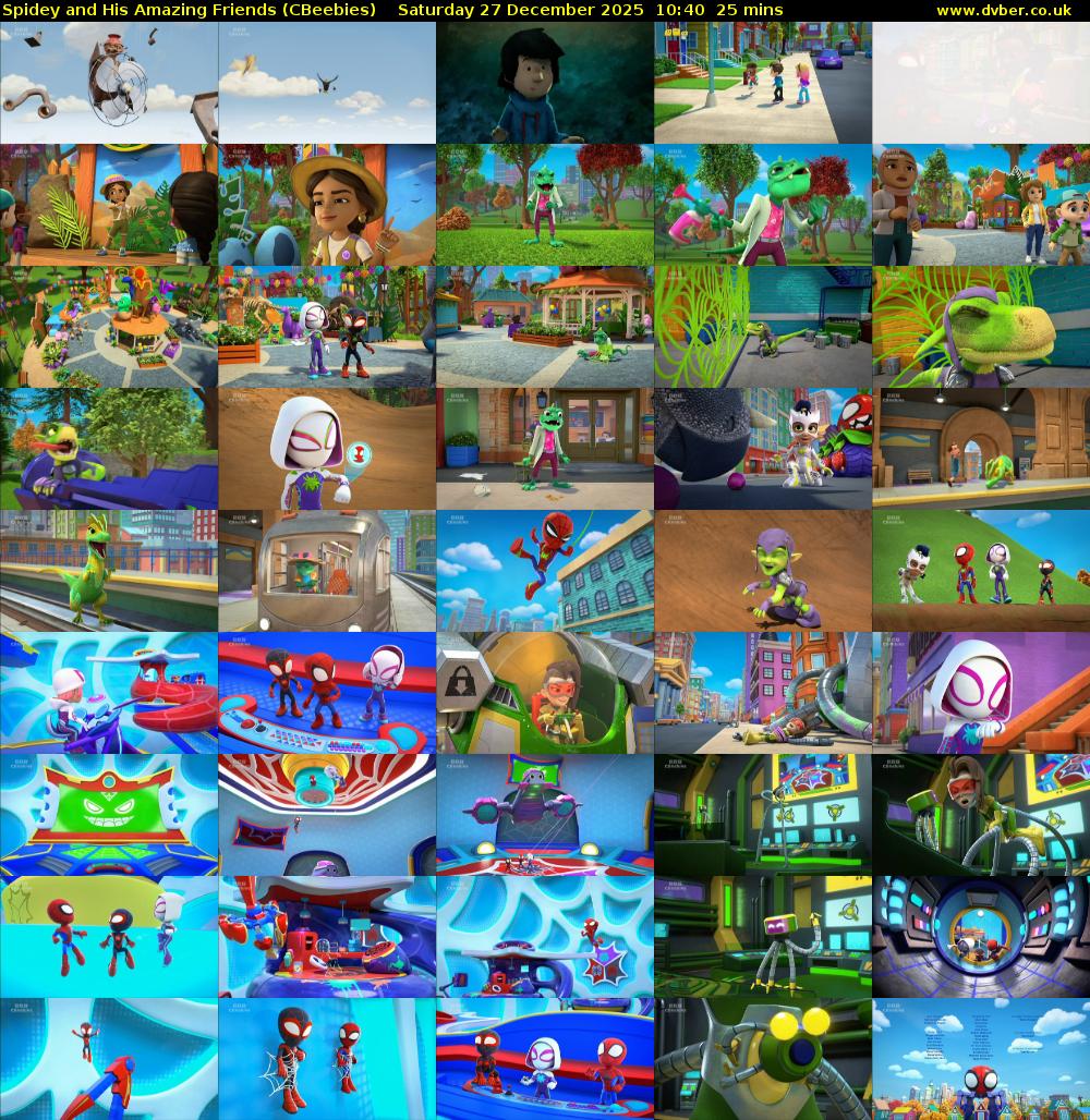 Spidey and His Amazing Friends (CBeebies) Saturday 27 December 2025 10:40 - 11:05