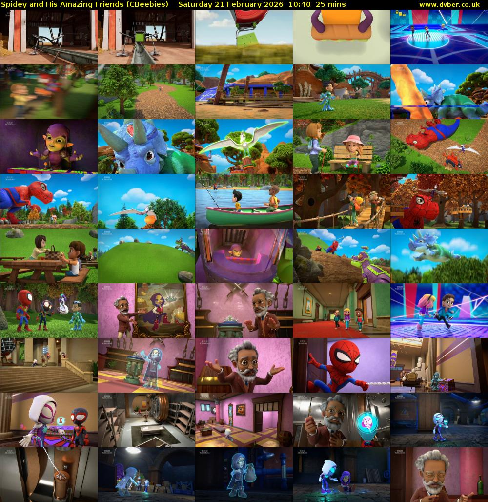 Spidey and His Amazing Friends (CBeebies) Saturday 21 February 2026 10:40 - 11:05