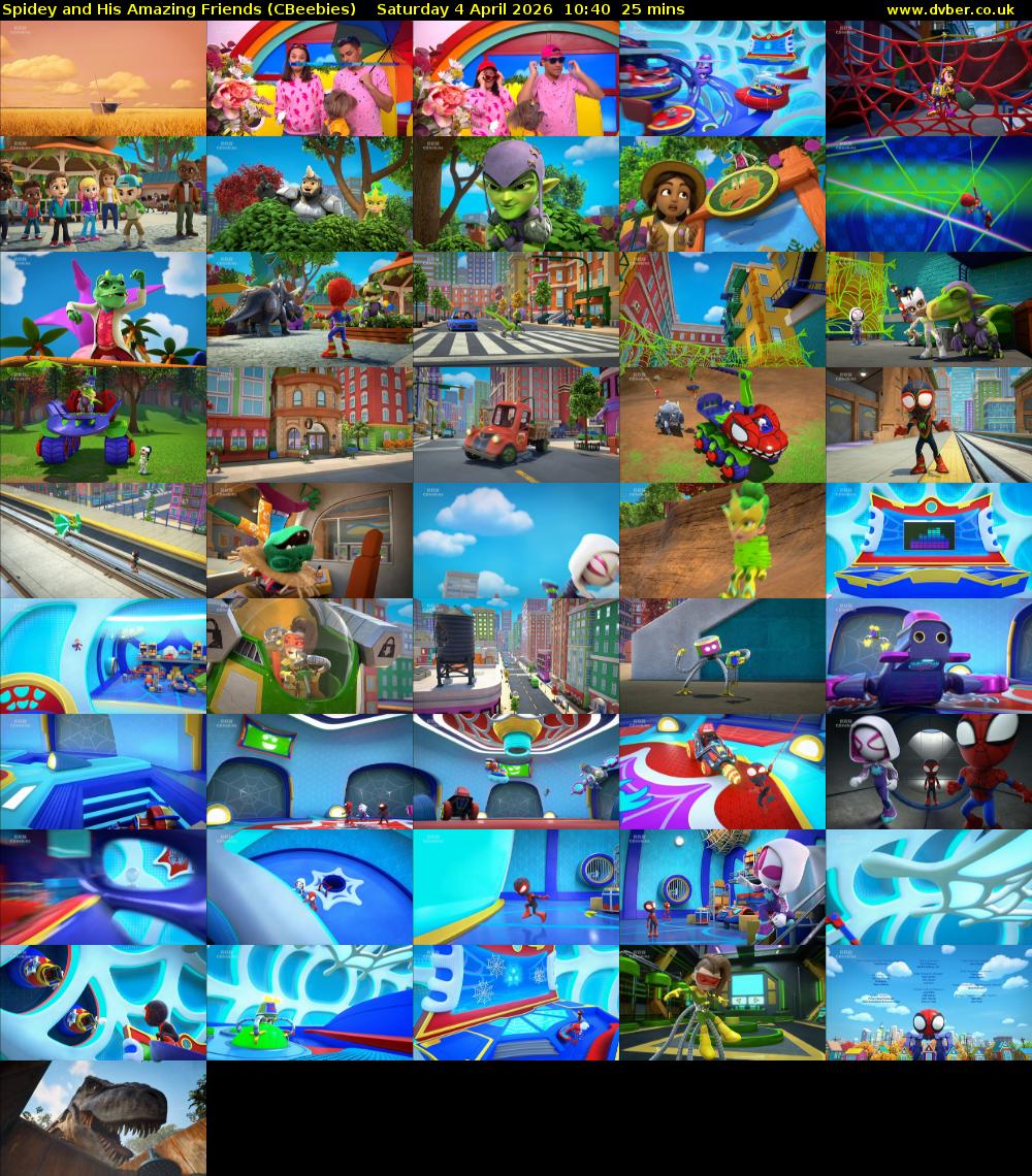 Spidey and His Amazing Friends (CBeebies) Saturday 4 April 2026 10:40 - 11:05