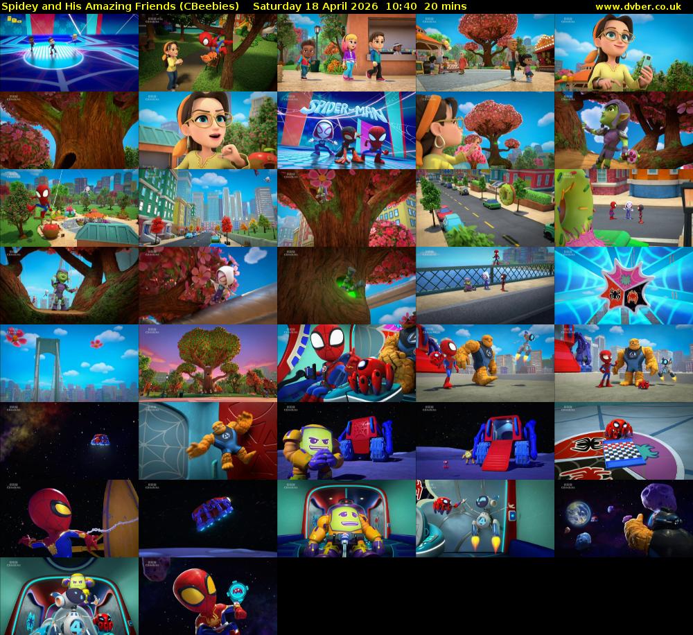 Spidey and His Amazing Friends (CBeebies) Saturday 18 April 2026 10:40 - 11:00