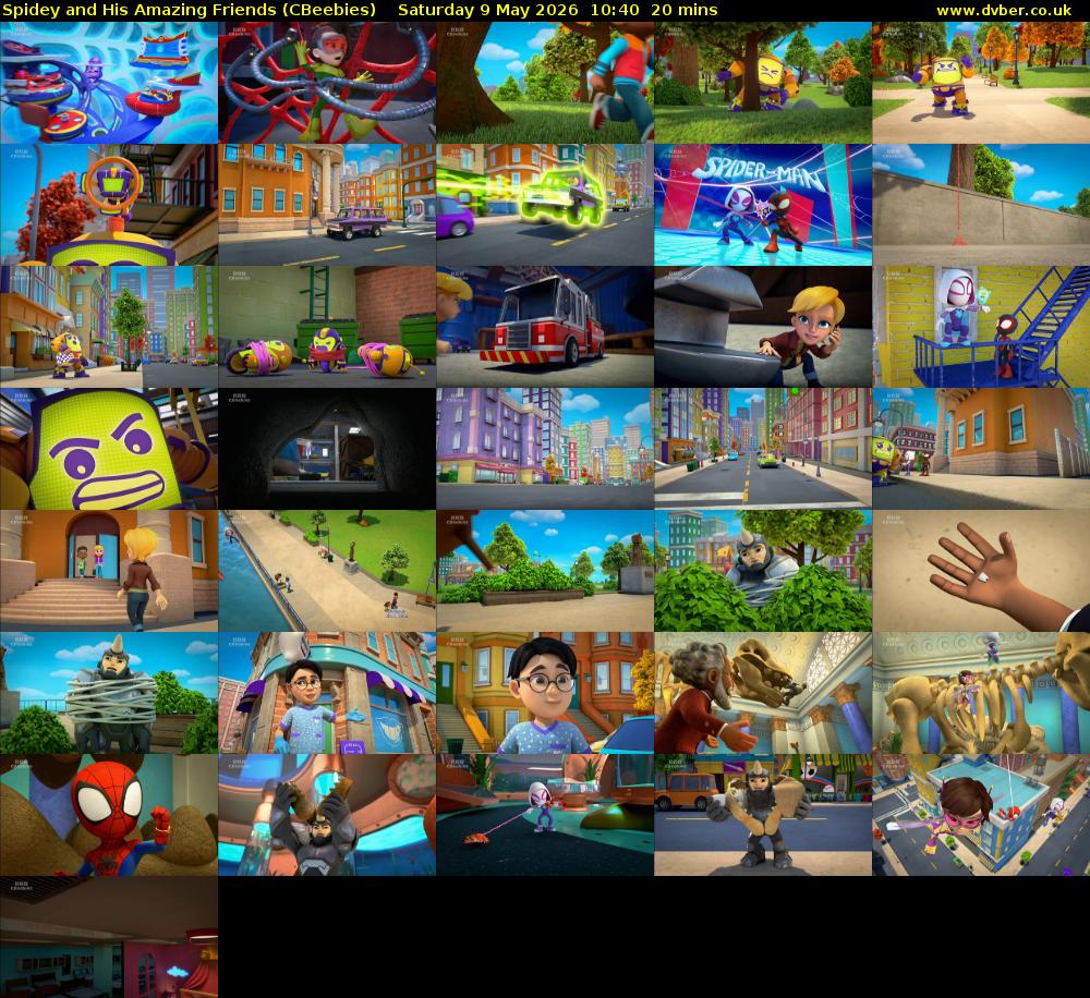 Spidey and His Amazing Friends (CBeebies) Saturday 9 May 2026 10:40 - 11:00
