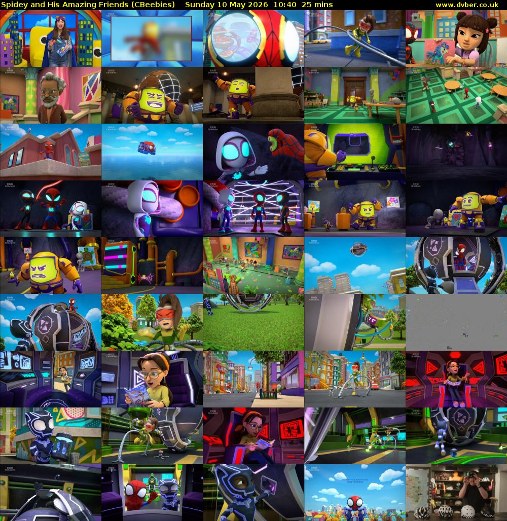 Spidey and His Amazing Friends (CBeebies) Sunday 10 May 2026 10:40 - 11:05