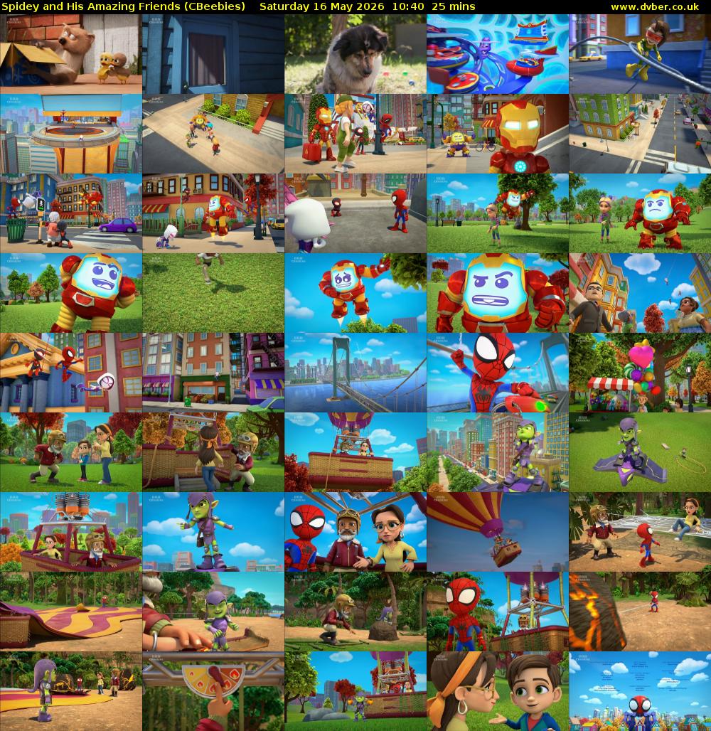 Spidey and His Amazing Friends (CBeebies) Saturday 16 May 2026 10:40 - 11:05