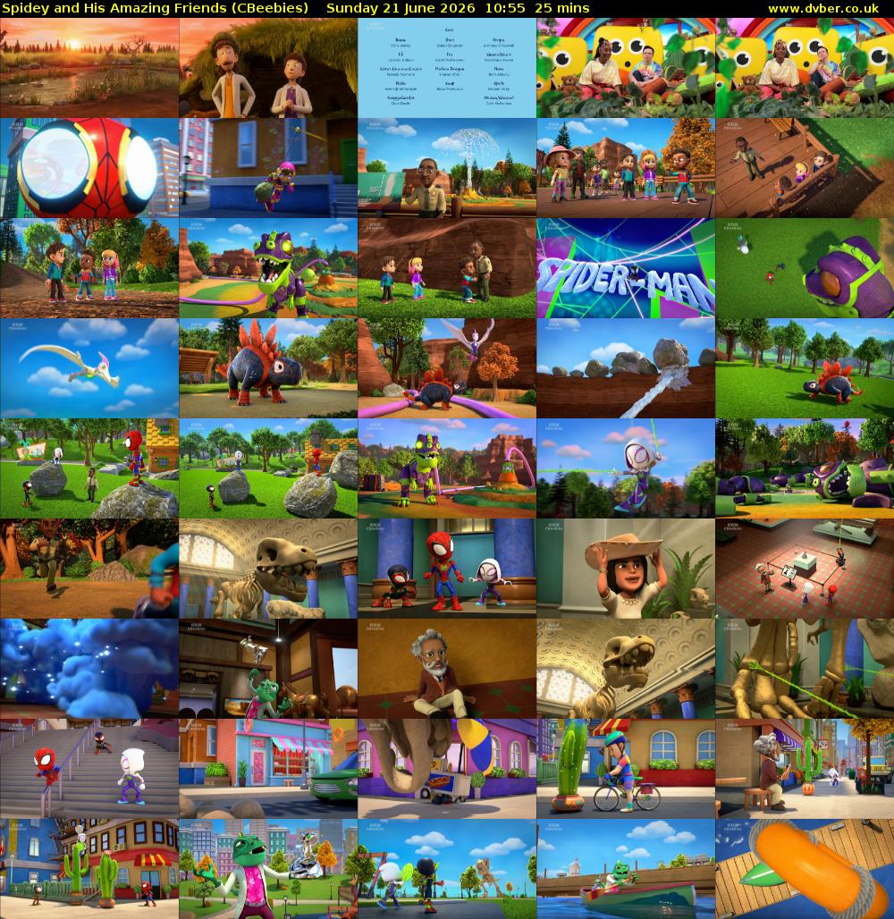 Spidey and His Amazing Friends (CBeebies) Sunday 21 June 2026 10:55 - 11:20