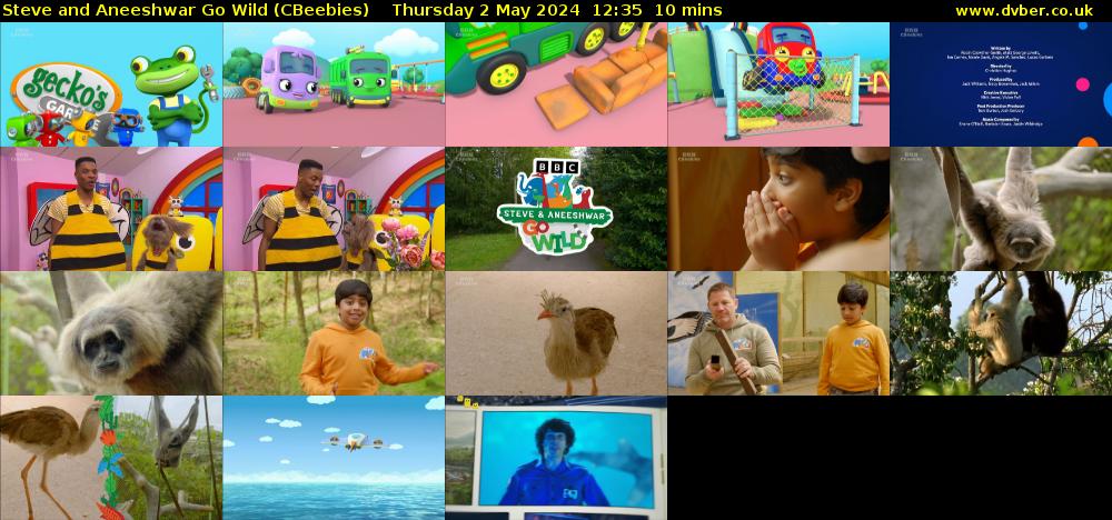 Steve and Aneeshwar Go Wild (CBeebies) Thursday 2 May 2024 12:35 - 12:45