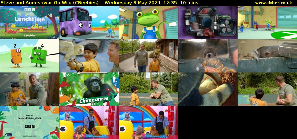 Steve and Aneeshwar Go Wild (CBeebies) Wednesday 8 May 2024 12:35 - 12:45